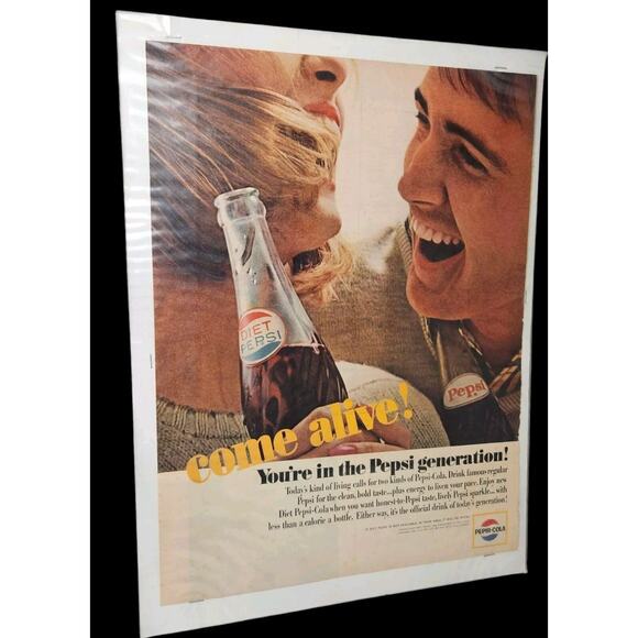 Vintage Pepsi Cola Magazine Ads Lot Of 6 Advertising Pages 50s 60s Art Decor - Picture 2 of 14